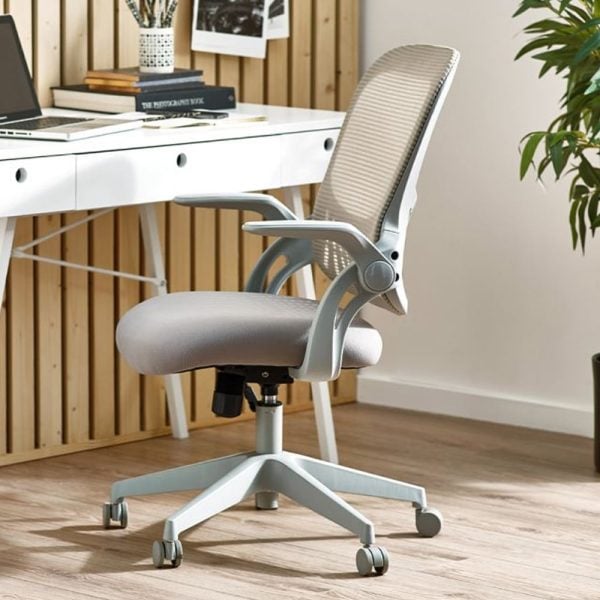Joppa Fabric Home And Office Chair In Grey | Bed Sava