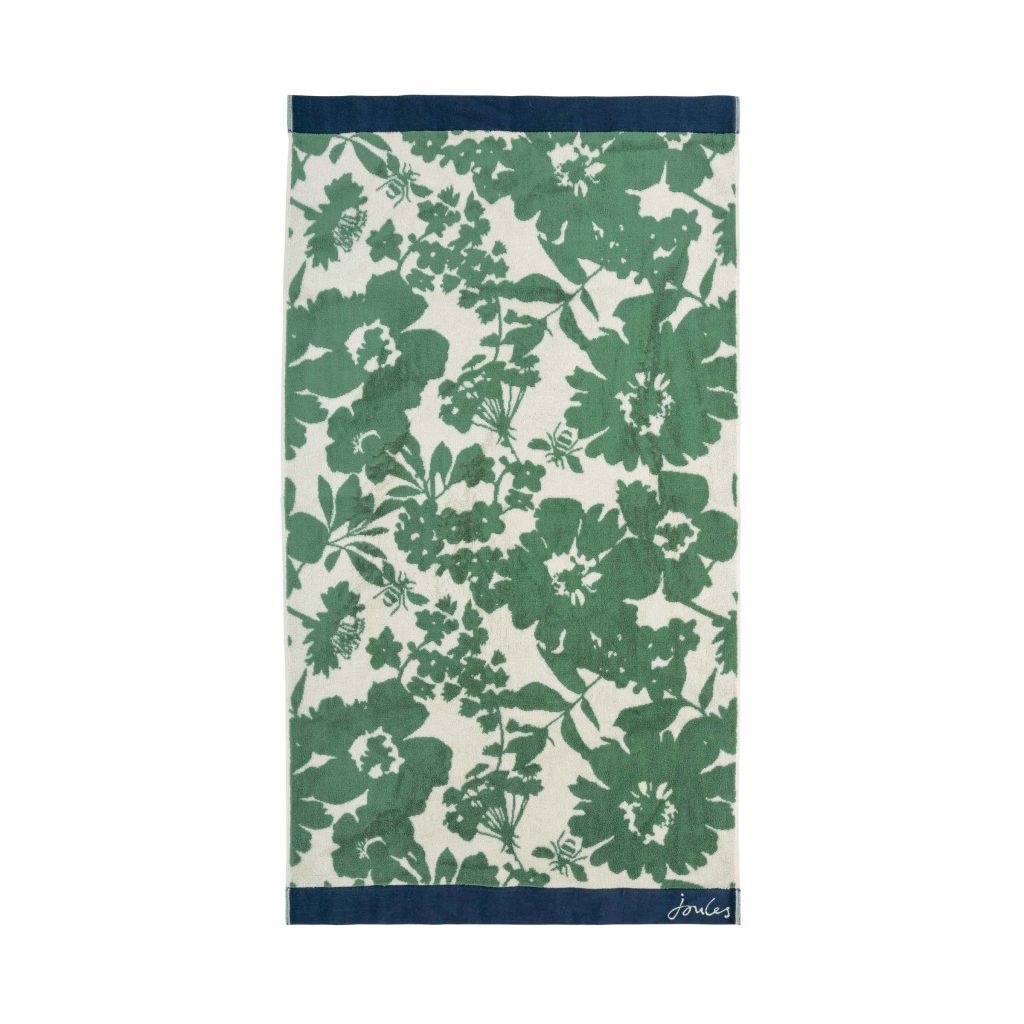 Joules Apiarist Bath Towel, Green