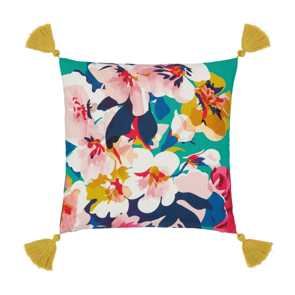 Joules Chatsworth Floral Cushion 45cm x 45cm, Multi