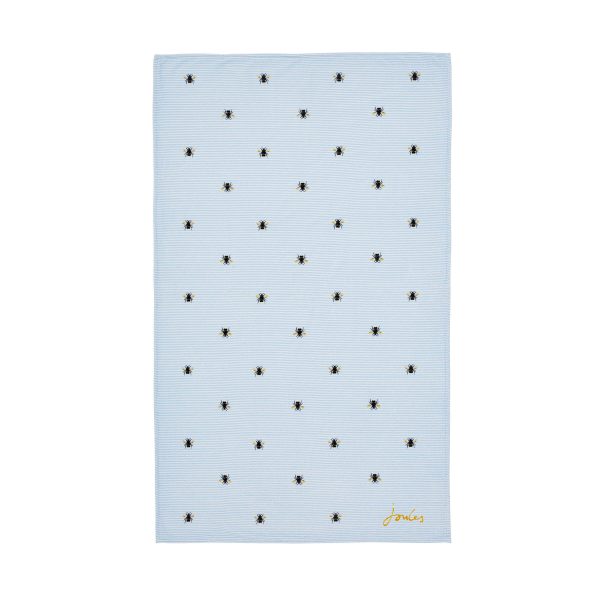 Joules Botanical Bee Beach Towel Blue | Bed Sava
