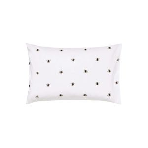 Joules Botanical Bee Standard Pillowcase Blue | Bed Sava