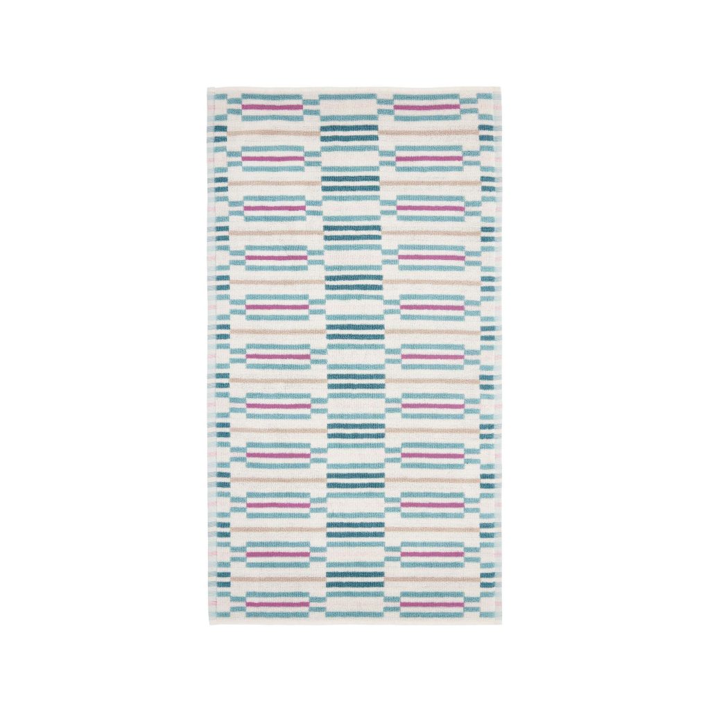 Joules Collector Geo Bath Mat, Aqua