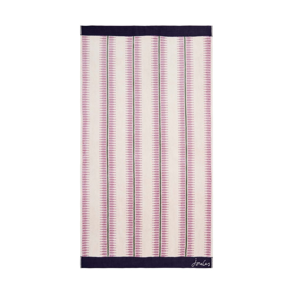 Joules Fruity Stripe Hand Towel, Oat