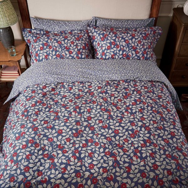 Joules Grove Floral Kingsize Duvet Cover Set Royal Blue | Bed Sava