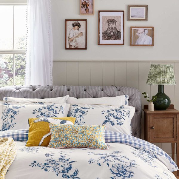 Joules Honey Floral Single Duvet Cover Set Navy | Bed Sava
