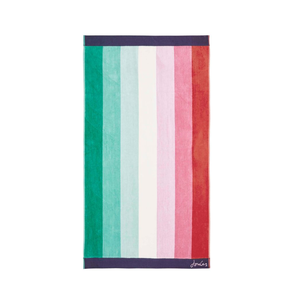 Joules Indienne Stripe Bath Towel, Multi