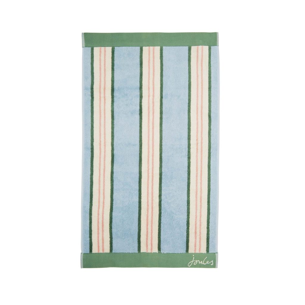 Joules Juliette Stripe Bath Towel, Blue