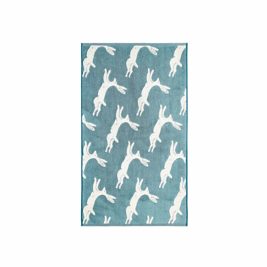 Joules Jumping Hare Bath Mat, Teal