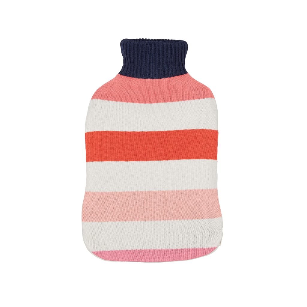 Joules Lighthouse Stripe Hot Water Bottle & Cover, Multi