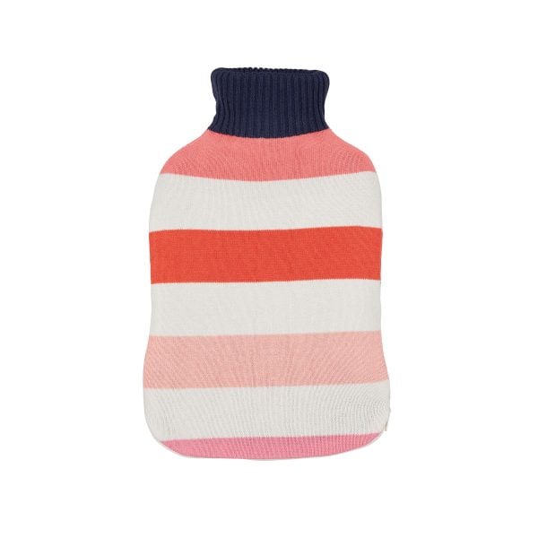 Joules Lighthouse Stripe Hot Water Bottle  Cover Multi | Bed Sava