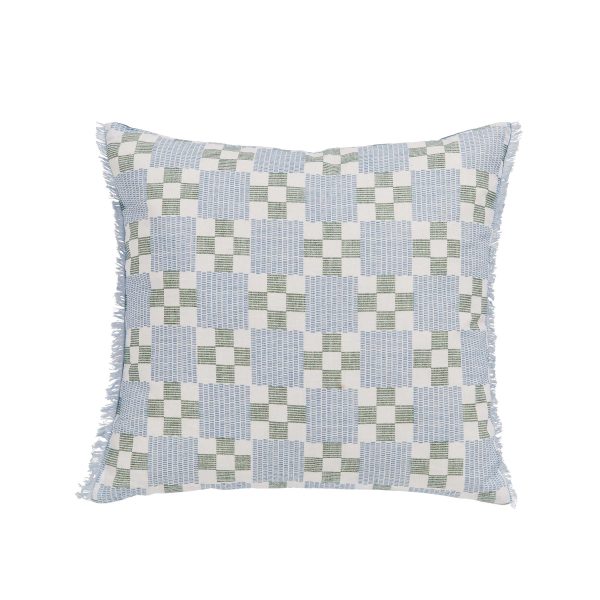 Joules Riviera Cushion 45cm x 45cm Blue | Bed Sava