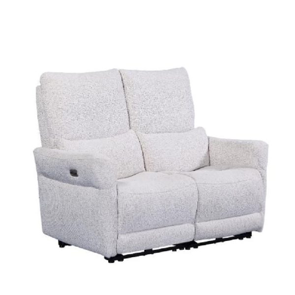 Juneau Fabric Recliner 2 Seater Sofa In Biscuit | Bed Sava