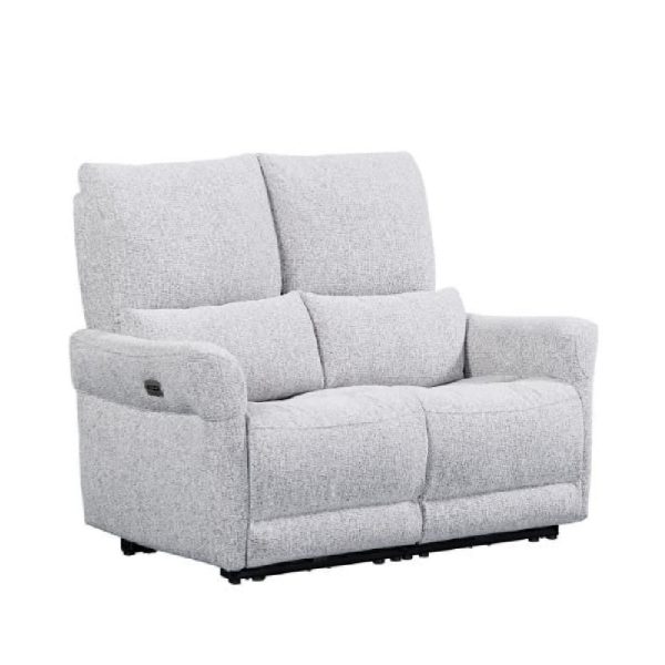 Juneau Fabric Recliner 2 Seater Sofa In Dove | Bed Sava