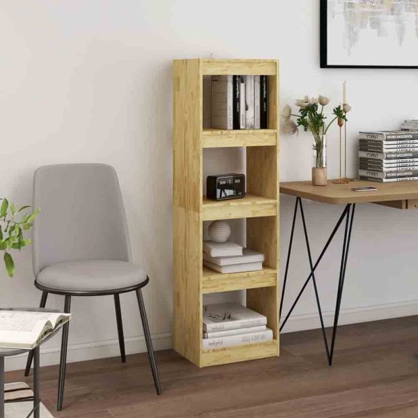 Jupiter Wooden Bookcase With 4 Compartments In Natural | Bed Sava