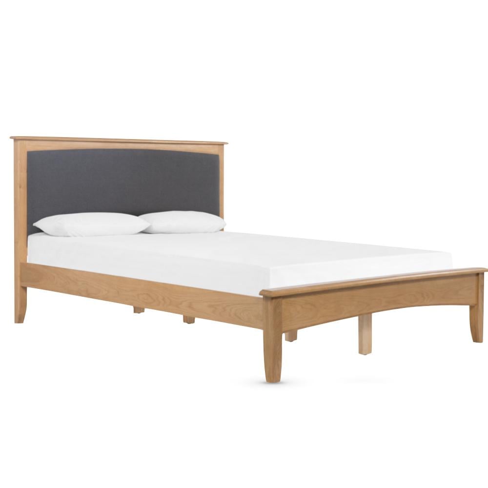 Kamiah Wooden Double Bed In Oak