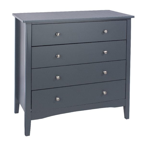 Kamuy Wooden Chest Of 4 Drawers In Midnight Blue | Bed Sava
