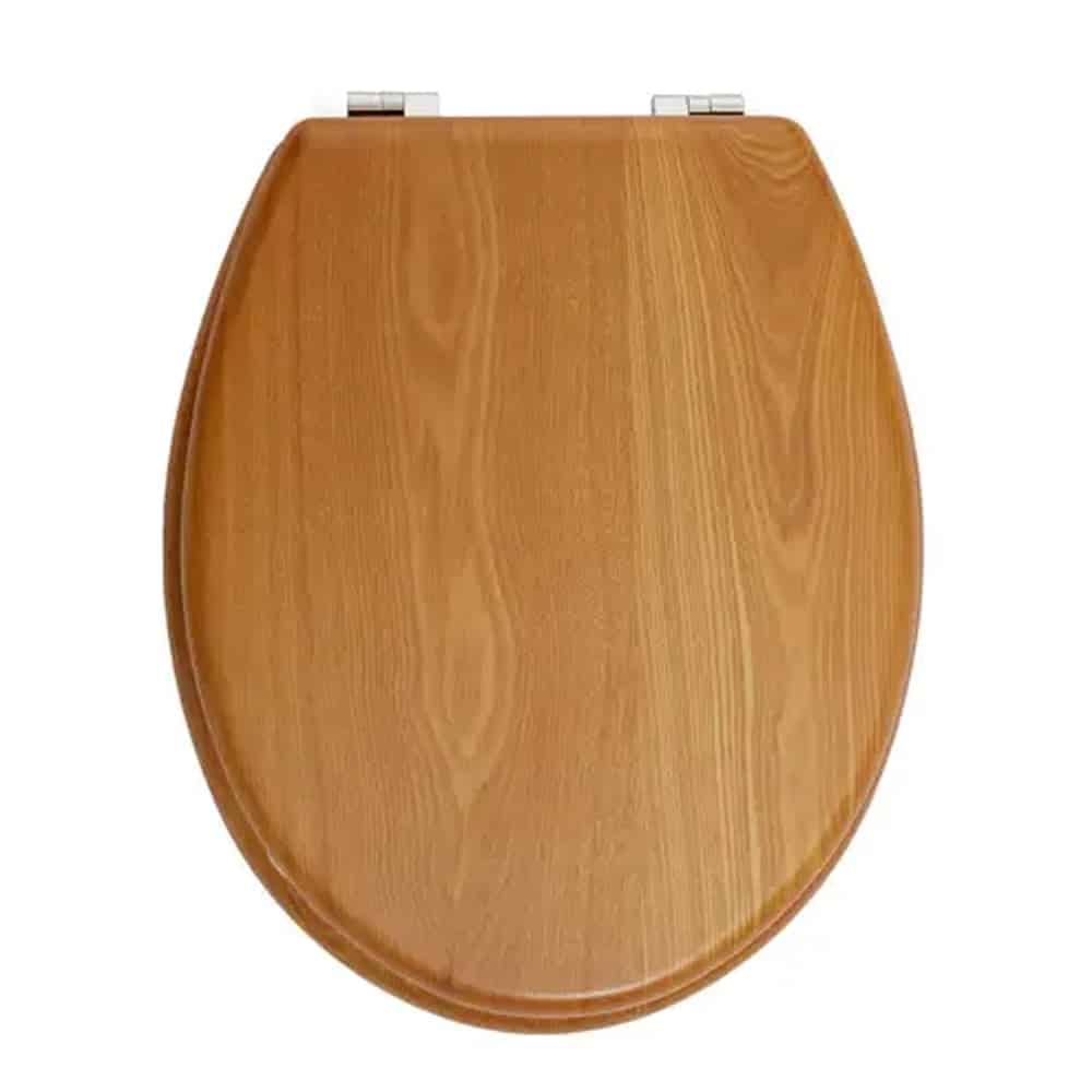 Kelant Wooden Toilet Seat In Light Oak