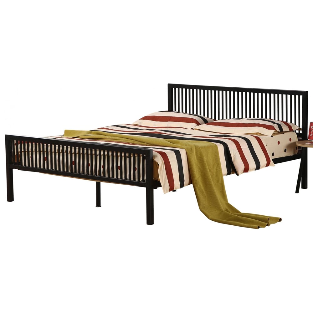 Killeen Wooden Double Bed In Black