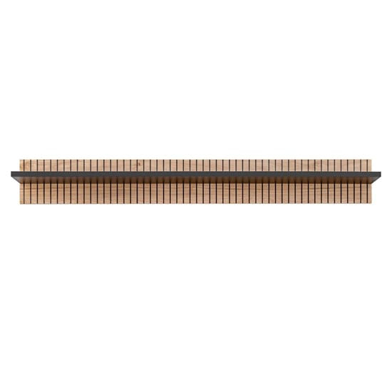 Lagos Wooden Wall Shelf In Hickory Oak