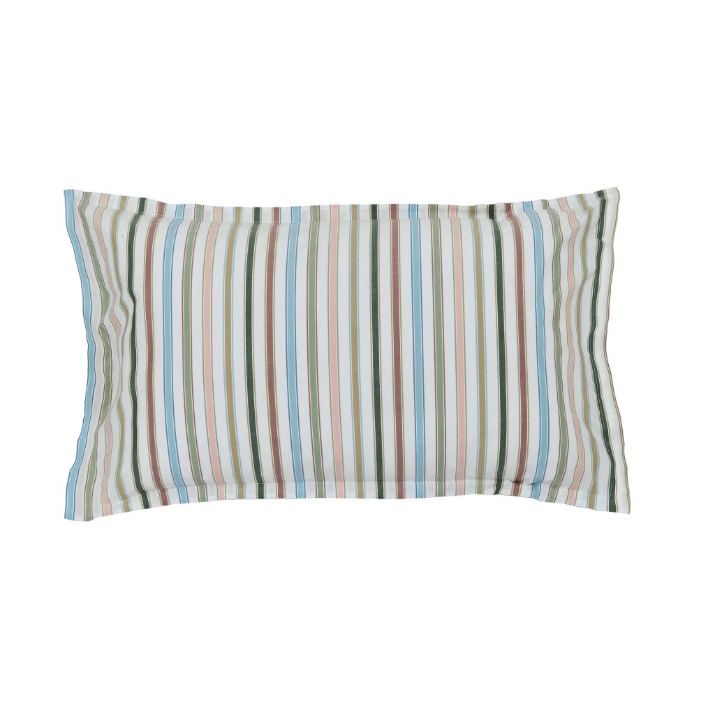 Land & Shore Barrow Stripe Pair of Oxford Pillowcases, Multi