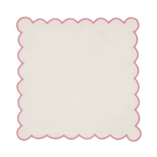 Land  Shore Scallop Trim Napkins Multi | Bed Sava