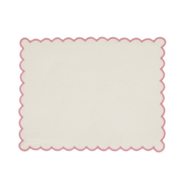 Land  Shore Scallop Trim Placemat Multi | Bed Sava