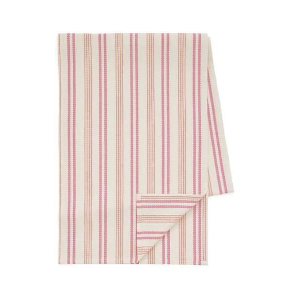 Land  Shore Ticking Stripe Table Runner Multi | Bed Sava