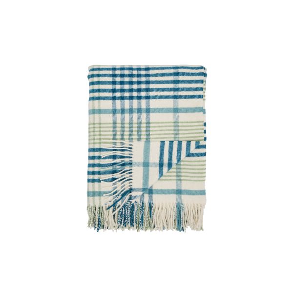 Land  Shore Picnic Check Throw Green | Bed Sava
