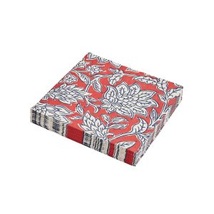 Land  Shore Rowallane Paper Napkins BlueRed | Bed Sava