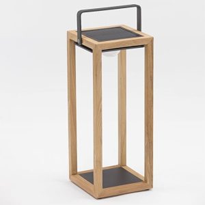 Lanza Outdoor Wooden Floor Lamp In Teak | Bed Sava