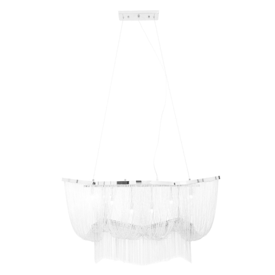 Larisa Basket 6 Bulbs Pendant Light In Chrome | Bed Sava