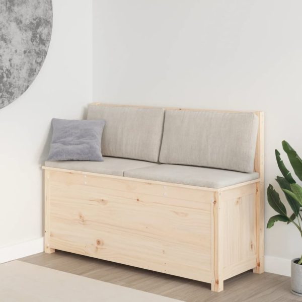 Laval Wooden Large Hallway Storage Seating Bench In Natural | Bed Sava