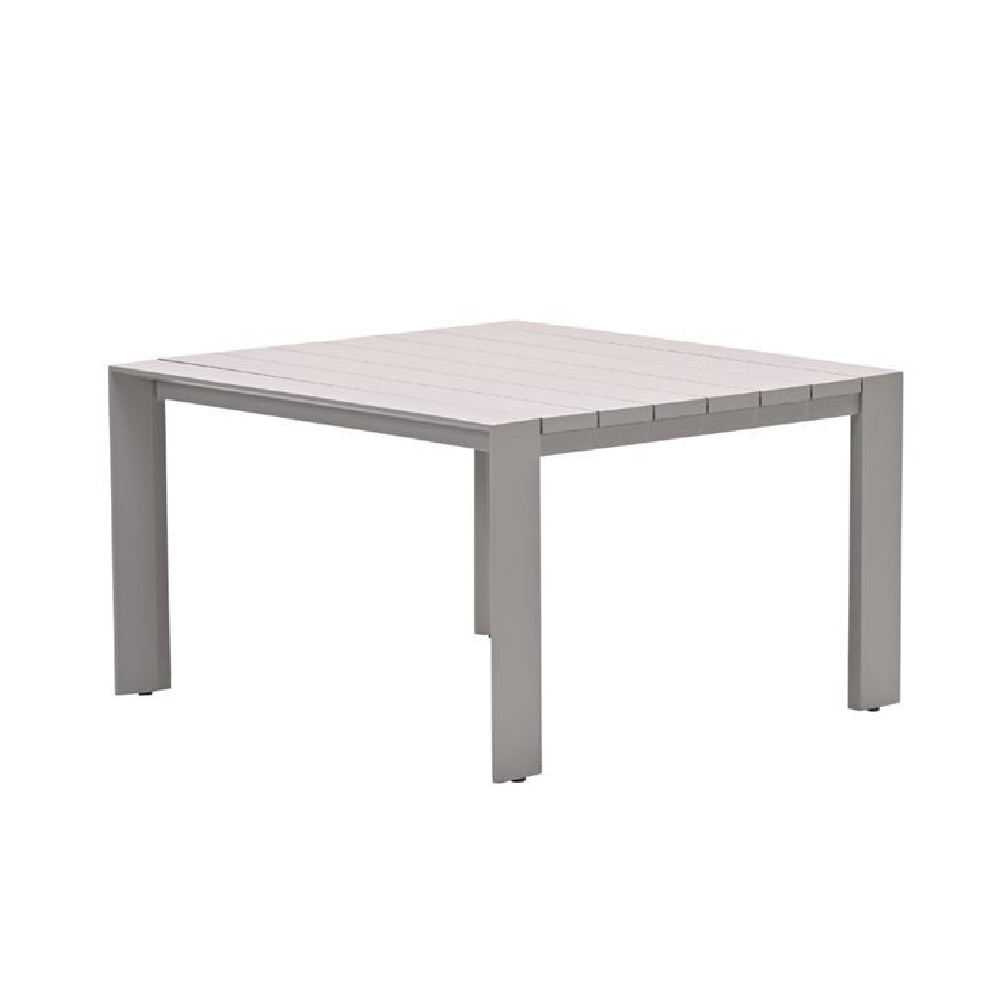 Leonidas Aluminium Garden Dining Table In Taupe