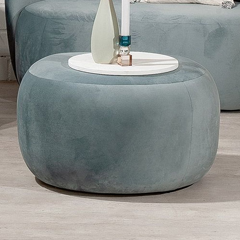 Lincolnton Fabric Stool In Blue