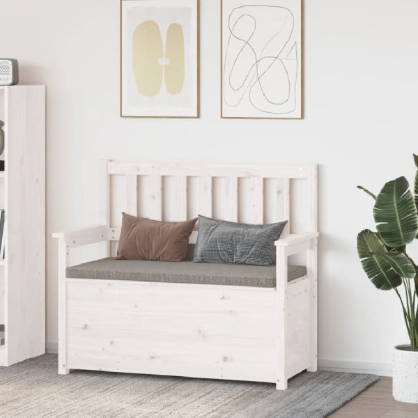 Litiz Wooden Small Hallway Storage Seating Bench In White | Bed Sava