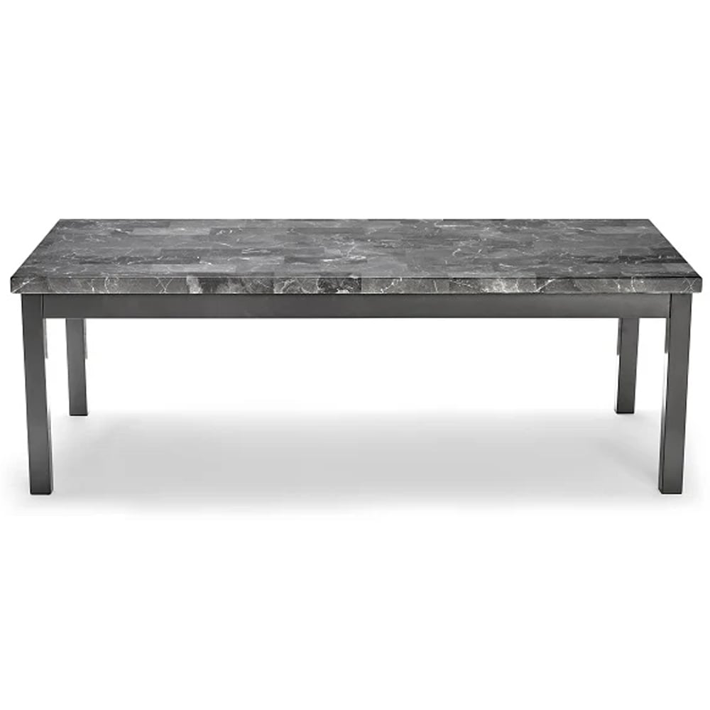 Lore High Gloss Coffee Table In Grey Marble Effect