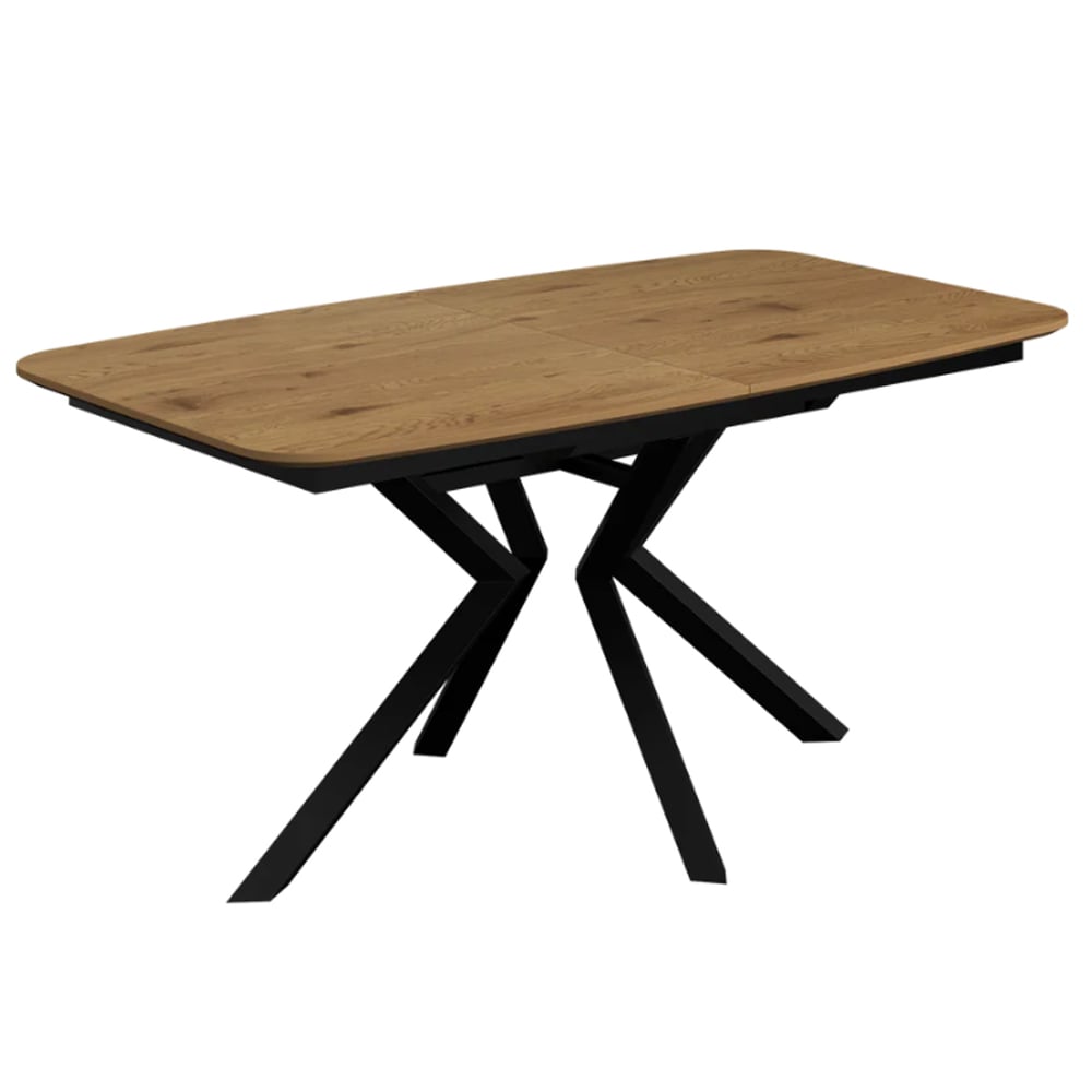 Loreto Wooden Extending Dining Table In Natural Oak Effect