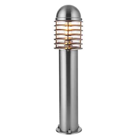 Louvre Outdoor Post In Polished Stainless Steel