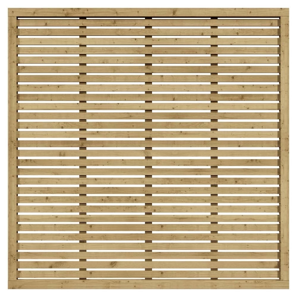 Lowestoft Wooden Garden Screen In Natural 6×6