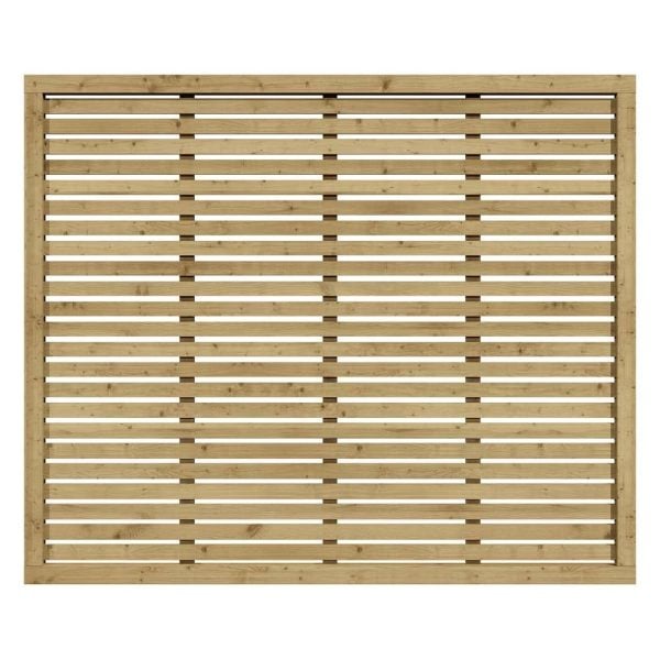Lowestoft Wooden Garden Screen In Natural 6×5 | Bed Sava