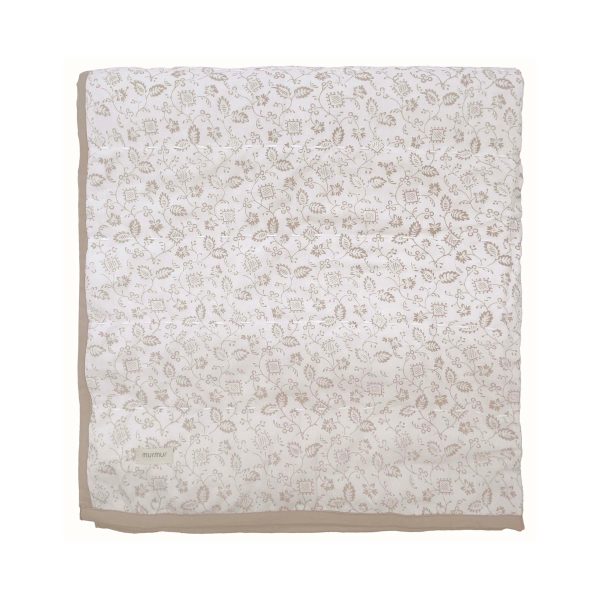 Murmur Lydia Quilted Throw Linen | Bed Sava
