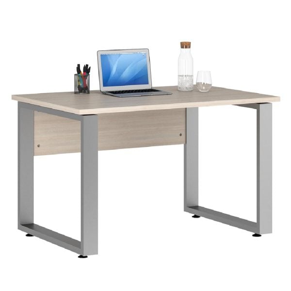 Macon Wooden Laptop Desk Rectangular In Warm Mapple | Bed Sava