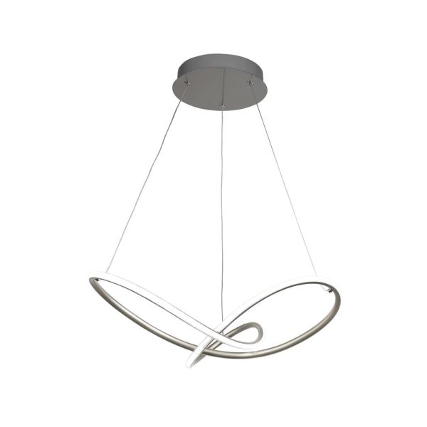 Magic LED Ceiling Pendant Light In Satin Silver | Bed Sava