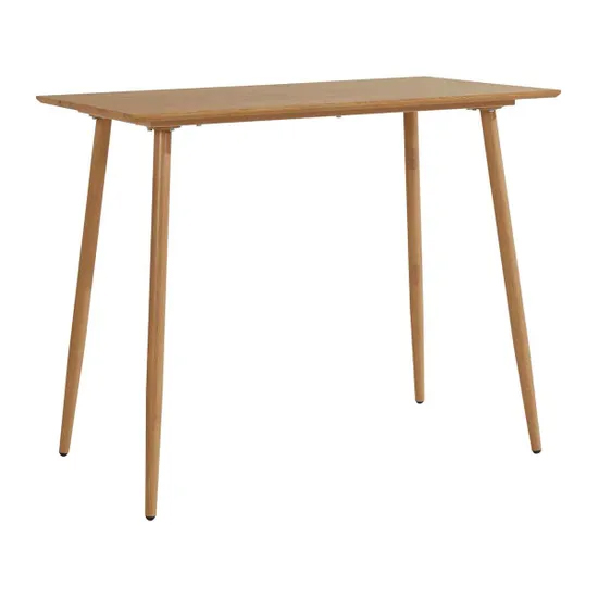 Malibu Wooden Bar Table Rectangular In Oak