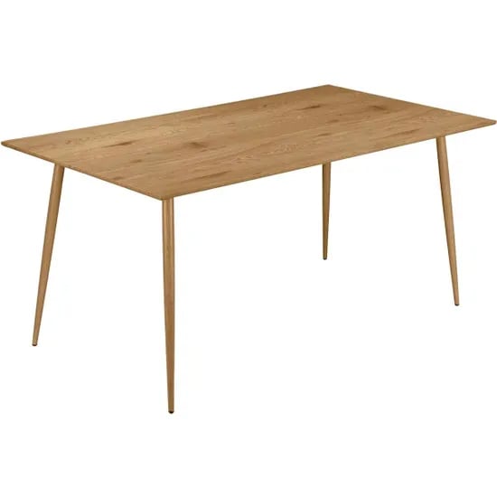 Malibu Wooden Dining Table 160cm Rectangular In Oak