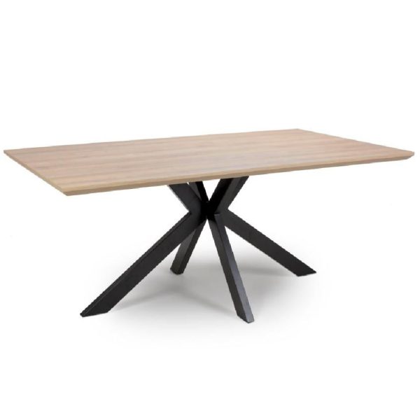 Malone Large Wooden Rectangular Dining Table In Oak | Bed Sava