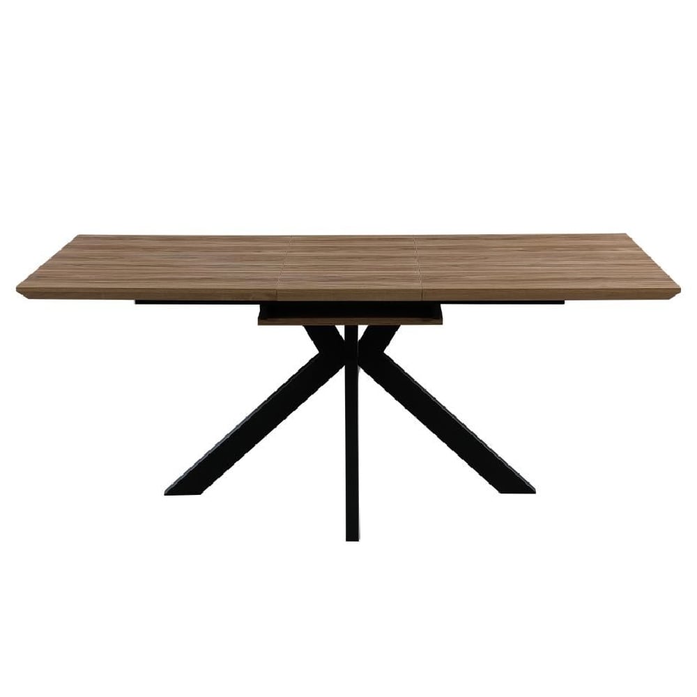 Malone Small Wooden Extending Dining Table In Light Walnut