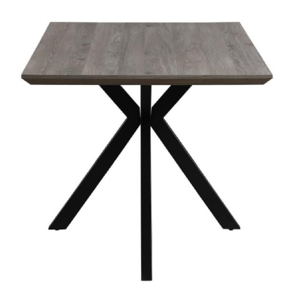 Malone Small Wooden Rectangular Dining Table In Grey | Bed Sava