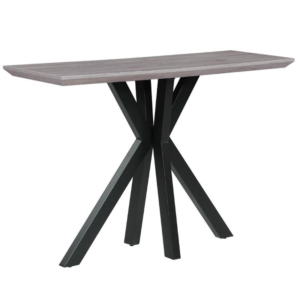 Malone Wooden Rectangular Console Table In Grey