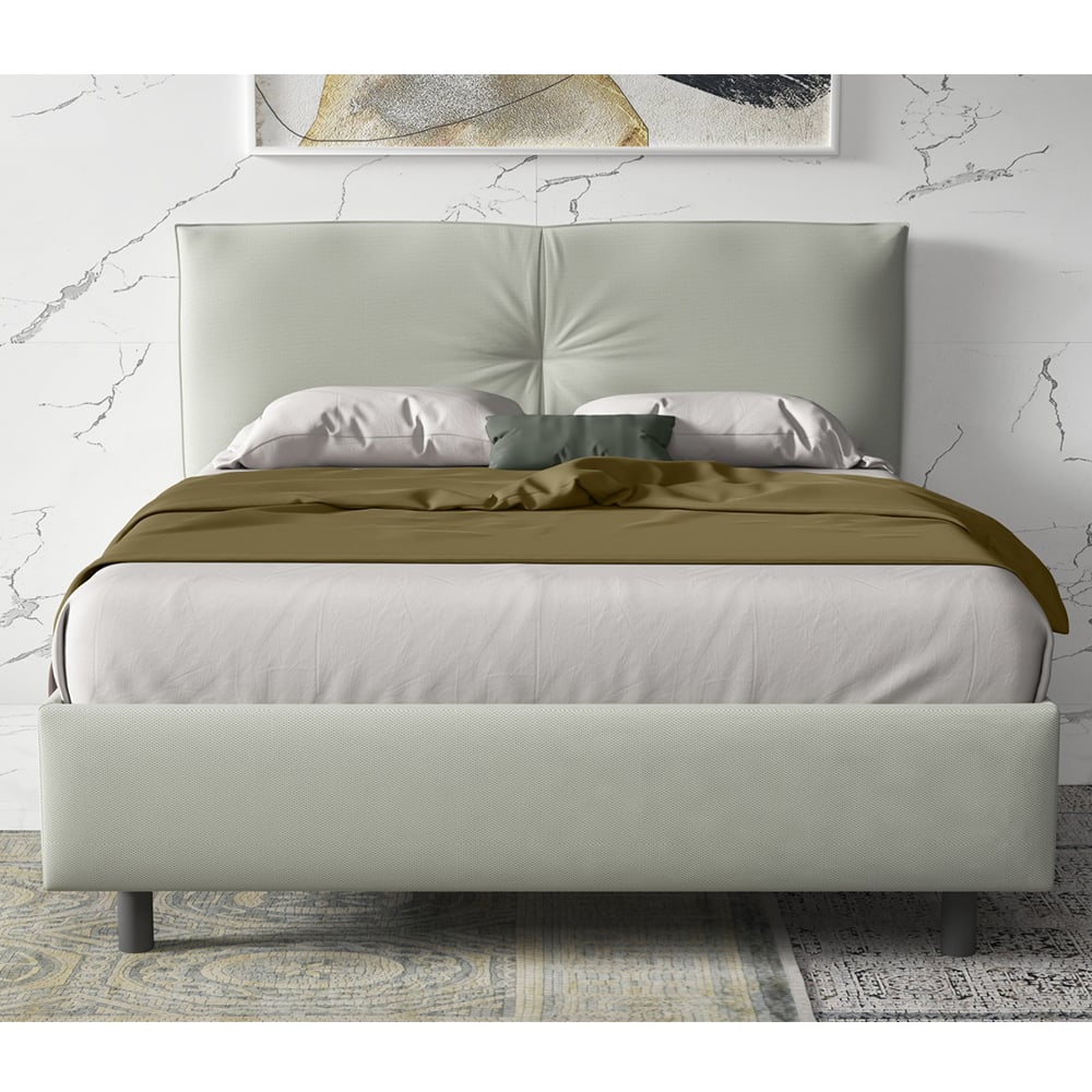 Malvern Fabric King Size Bed In Ice